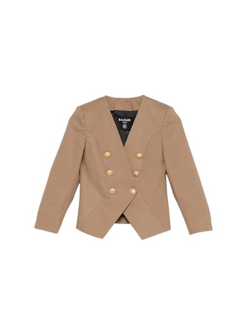 Giacca, bambina, logata. BALMAIN | BY2A24 G0197315